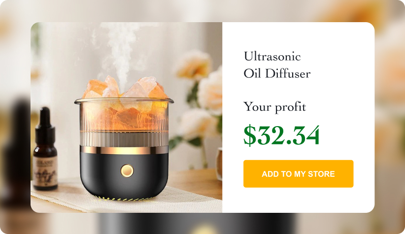 Ultrasonic Crystal Stone Essential Oil Diffuser