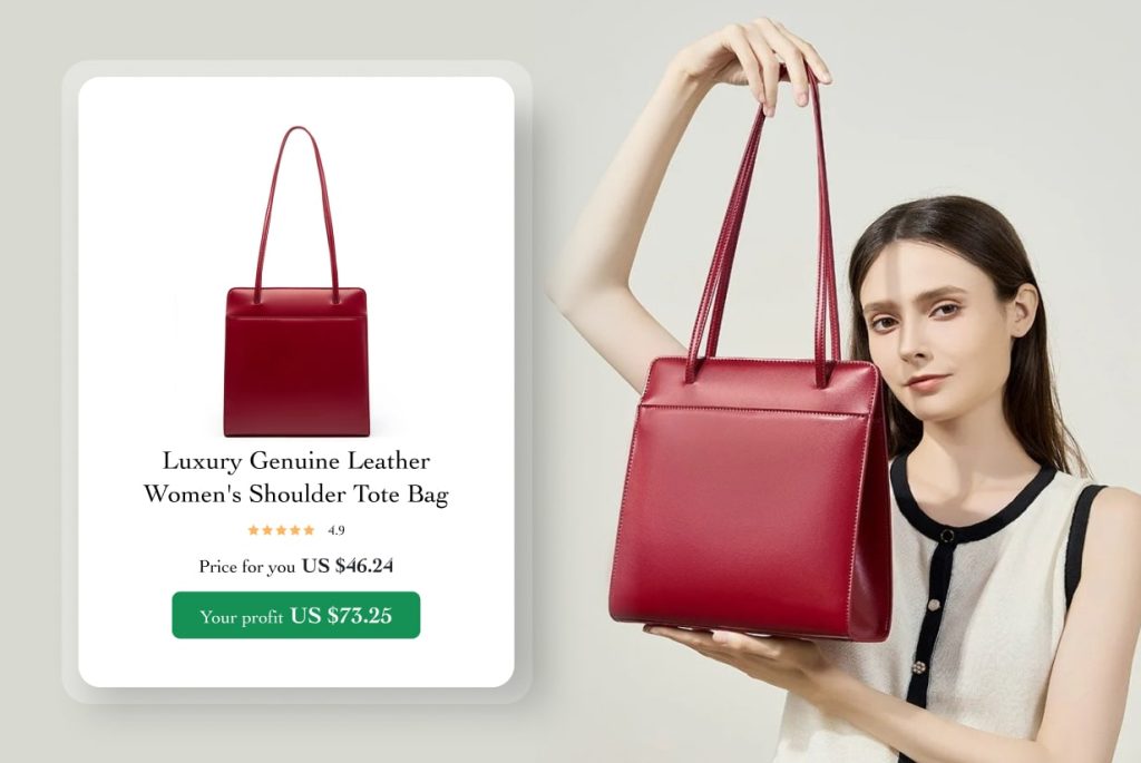 Luxury Leather Tote Bag