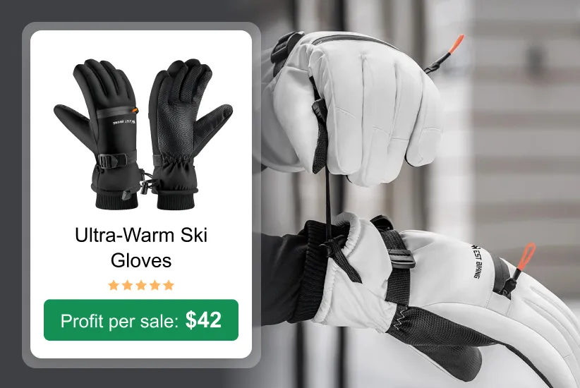 ultra warm ski gloves