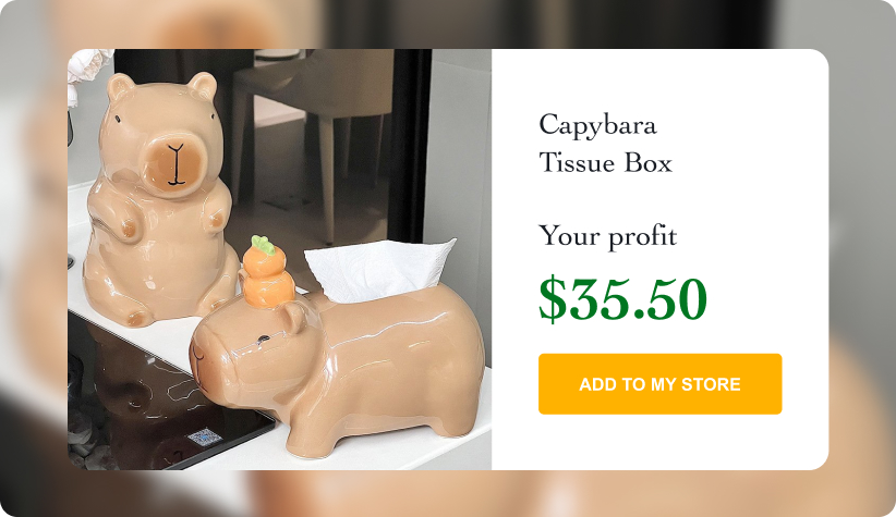 Capybara Tissue Box