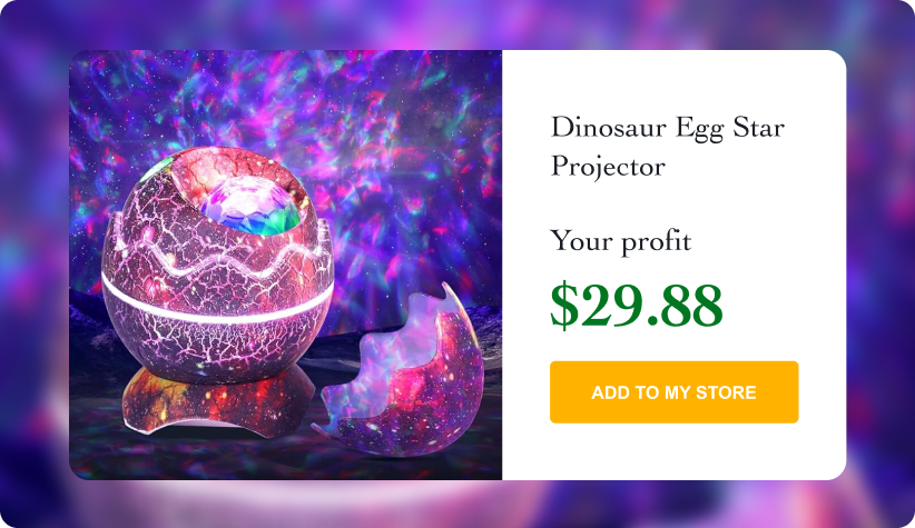 Dinosaur Egg Galaxy Star Projector