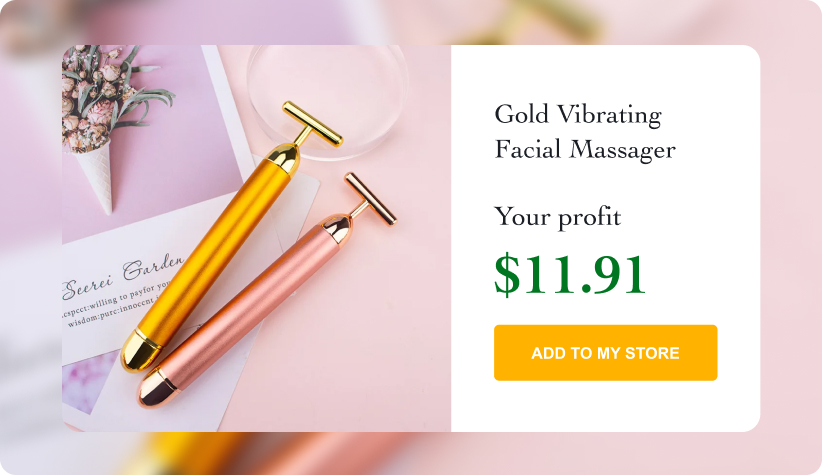 24K Gold Vibrating Facial Massager