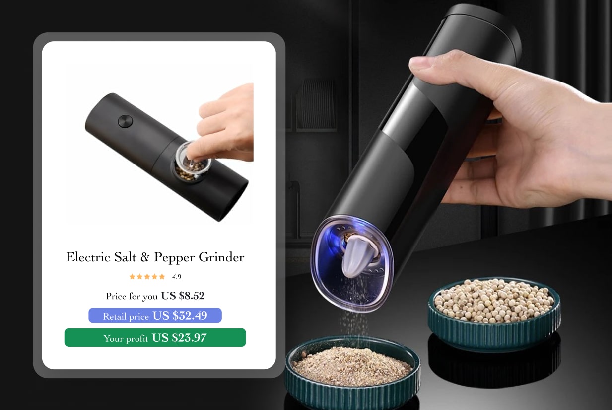 electric salt & pepper grinder