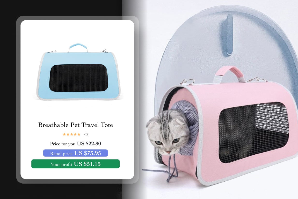 breathable pet travel tote