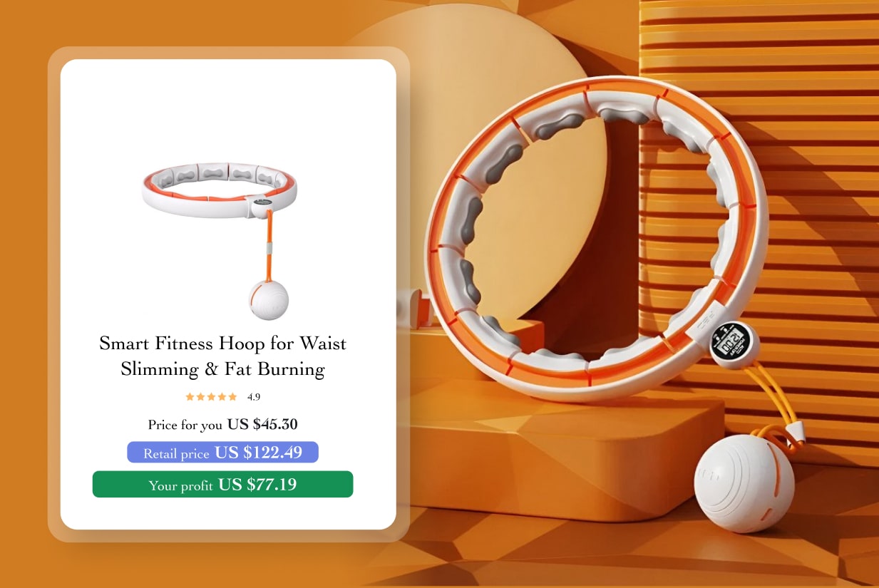 smart fitness hoop for waist slimming & fat burning