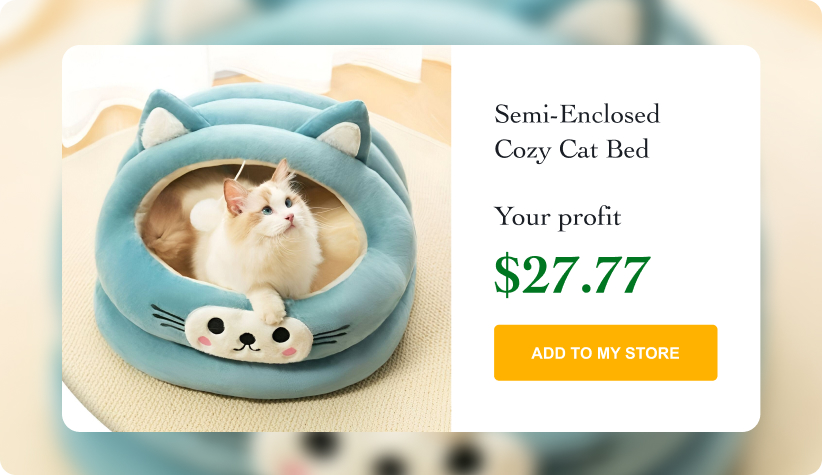 Semi-Enclosed Cozy Cat Bed