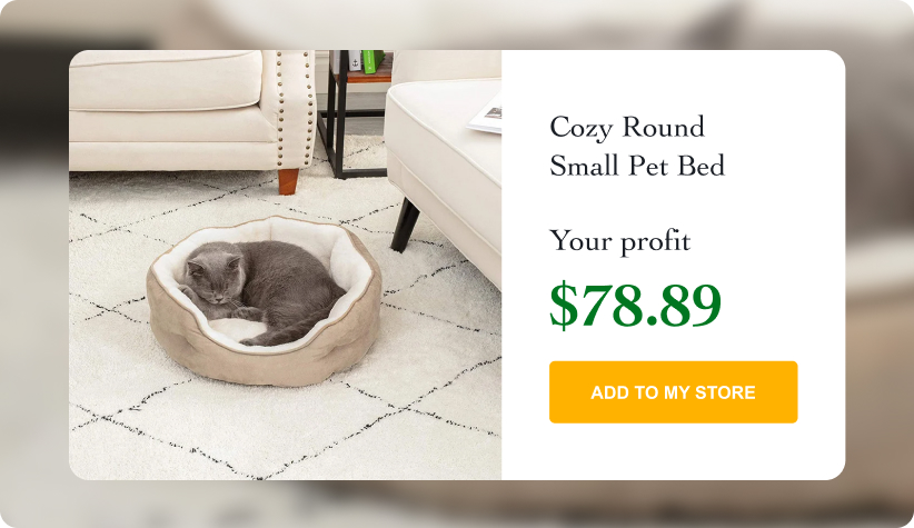 Cozy Round Small Pet Bed