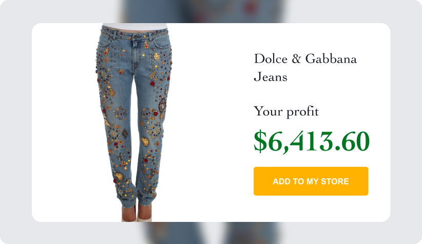 Dolce & Gabbana Jeans with Sicily Crystals