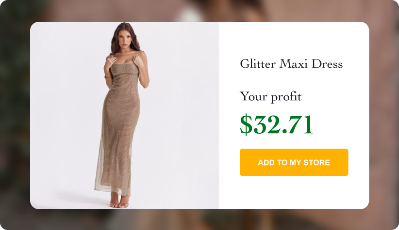 Glitter Maxi Dress 