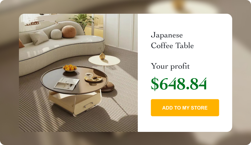 Minimalist Japanese Coffee Table