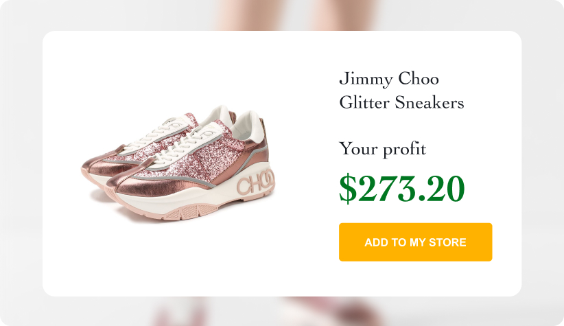 Jimmy Choo Leather Glitter Sneakers