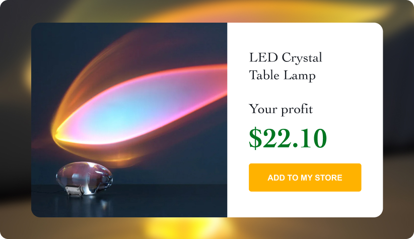 Eye of the Sky LED Crystal Table Lamp