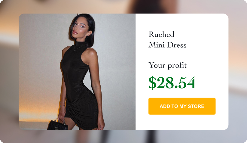 Turtleneck Ruched Mini Dress