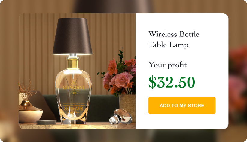 Wireless Bottle Table Lamp 