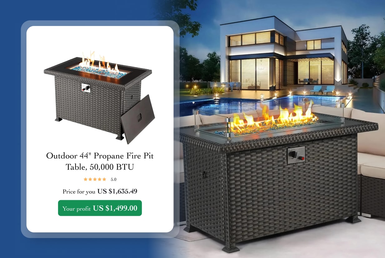 45. Propane fire pit