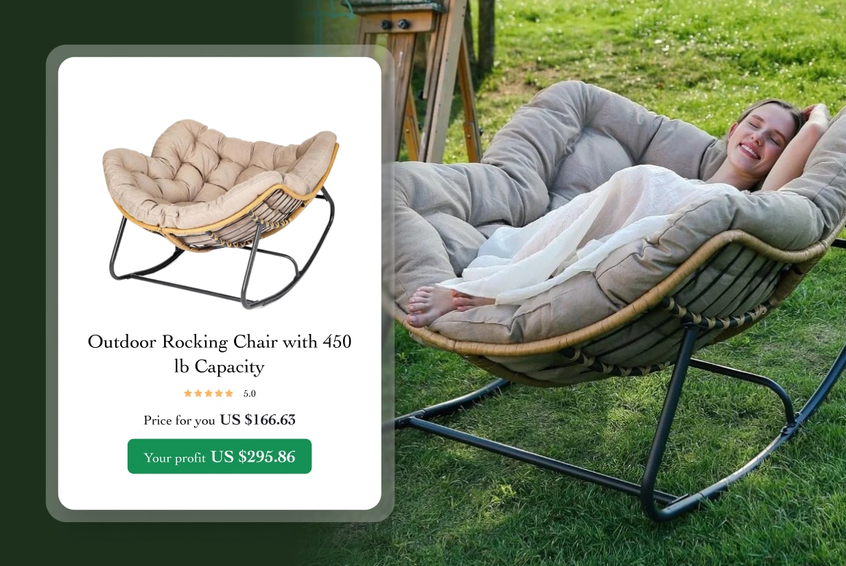 48. Rocking outdoor chair