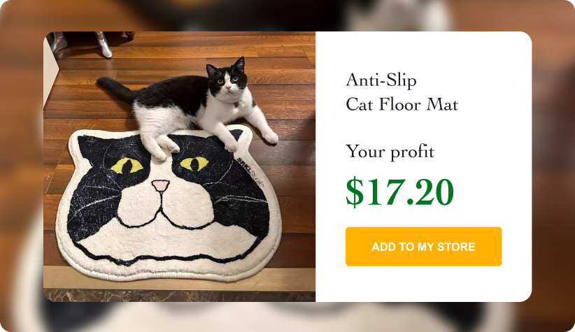 Anti-Slip Cat Floor Mat