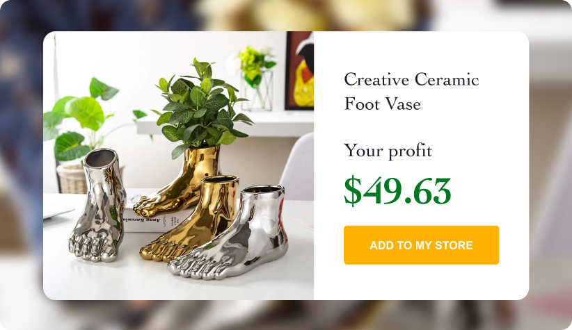 Creative Ceramic Foot Vase