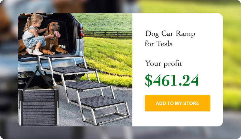 Extra Wide Dog Car Ramp for Tesla