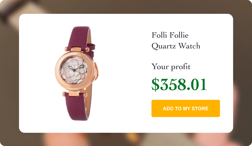 Folli Follie Gold Quartz Watch