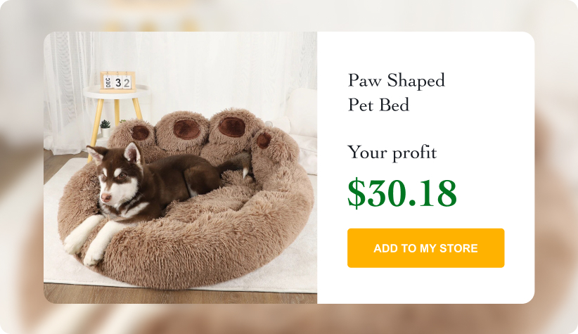 Paw Shaped Pet Bed