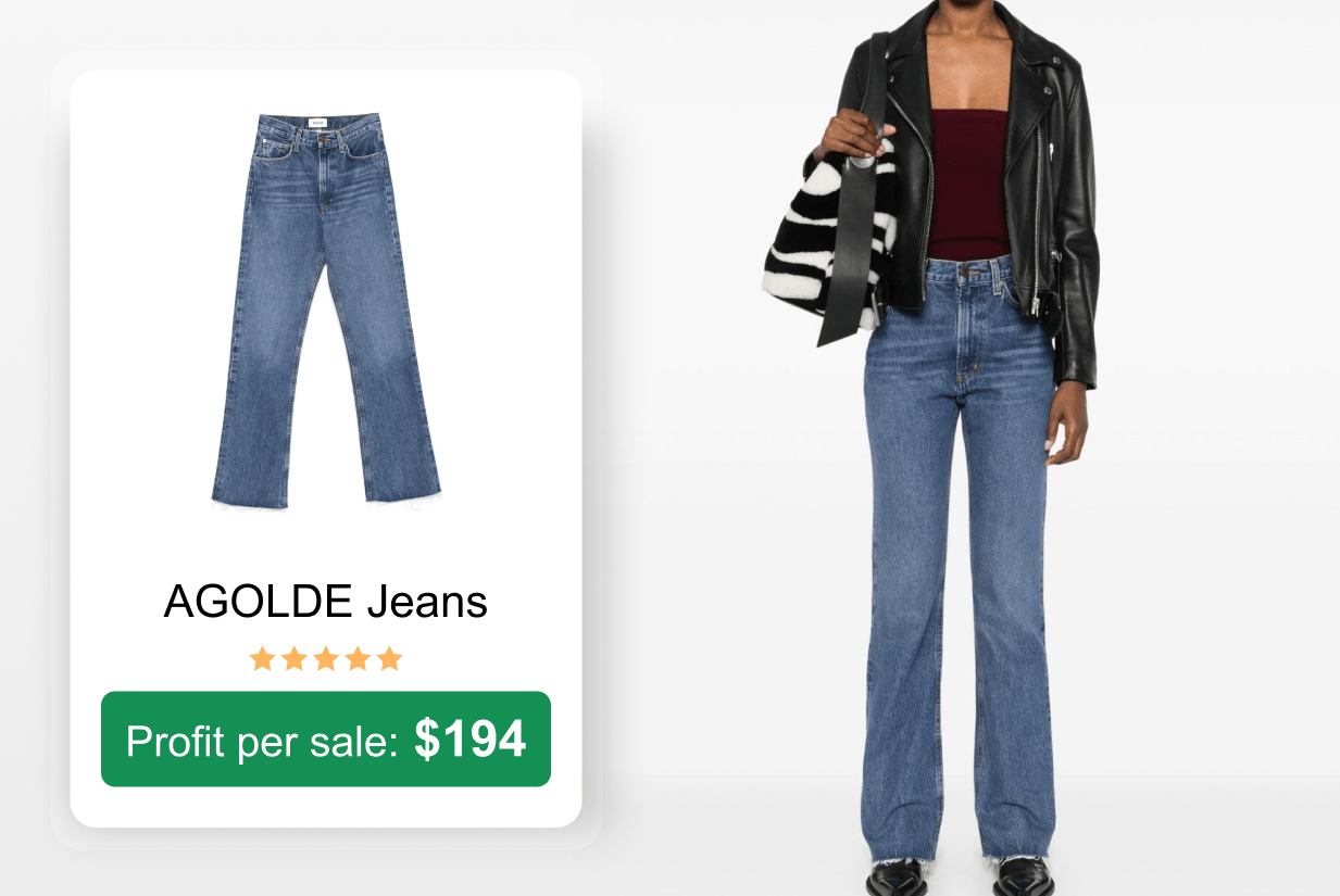 AGOLDE Leena Cropped Jeans