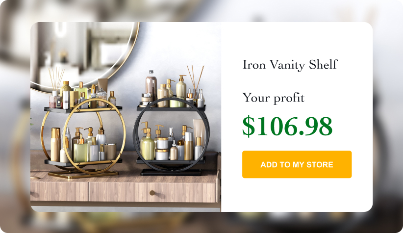 Iron Vanity Shelf