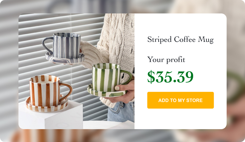 Striped Coffee Mug