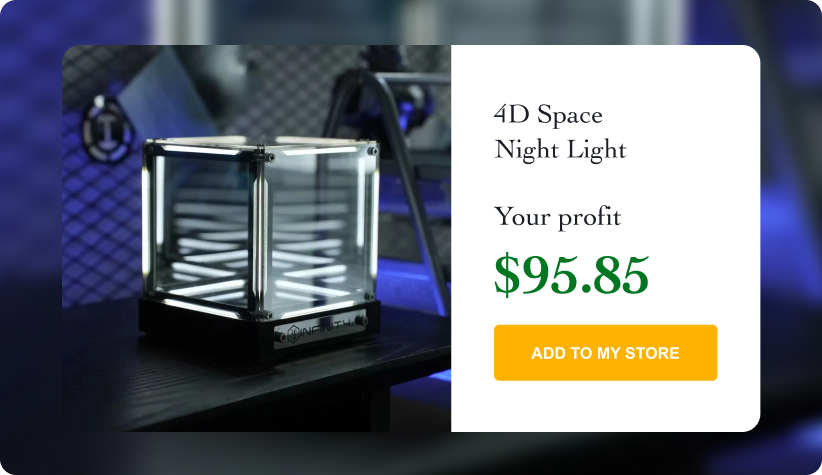 4D Space Night Light