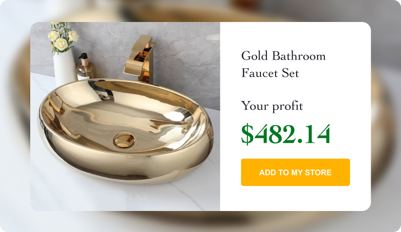 Gold Bathroom Faucet Set