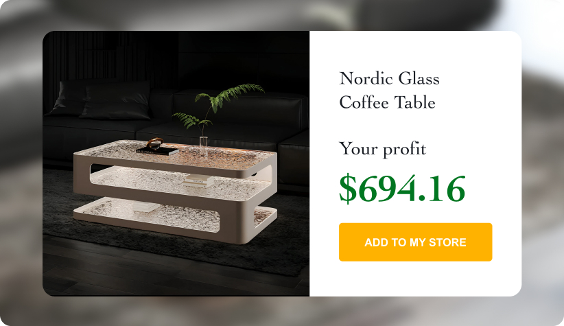 Nordic Glass Coffee Table