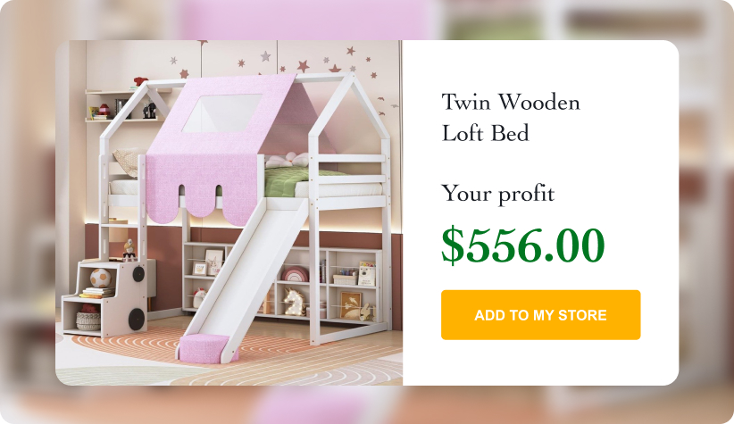 Twin Wooden Loft Bed