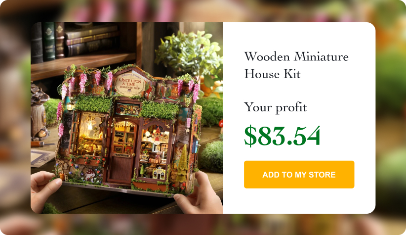Wooden Miniature House Kit