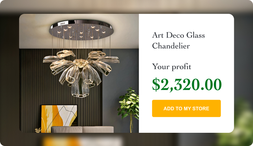 Art Deco Glass Chandelier