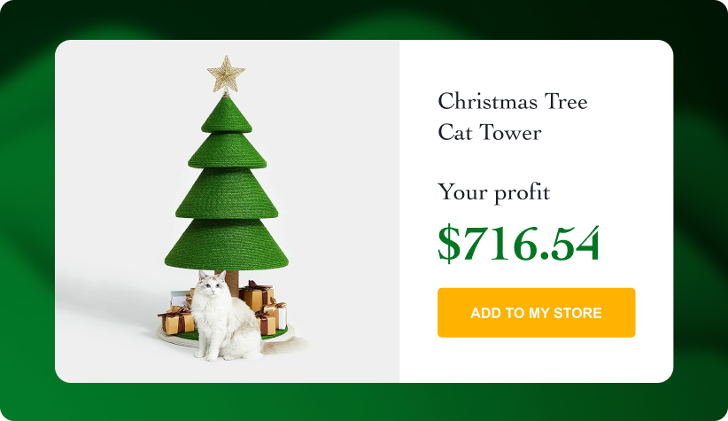 Christmas Tree Cat Tower