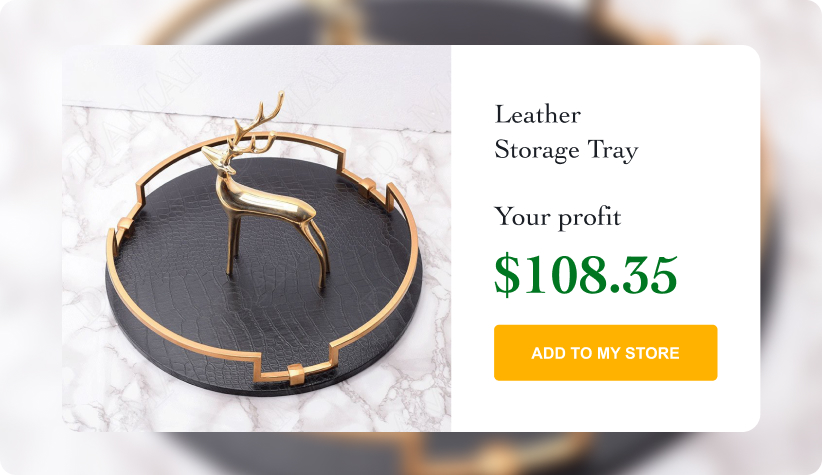 Leather Storage Tray