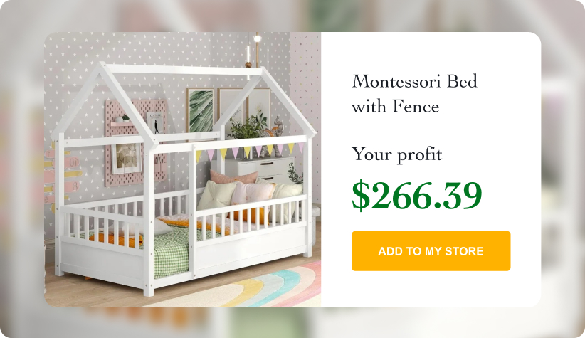 Montessori Bed with Fence
