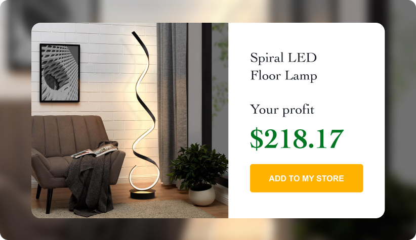 Spiral LED Floor Lamp