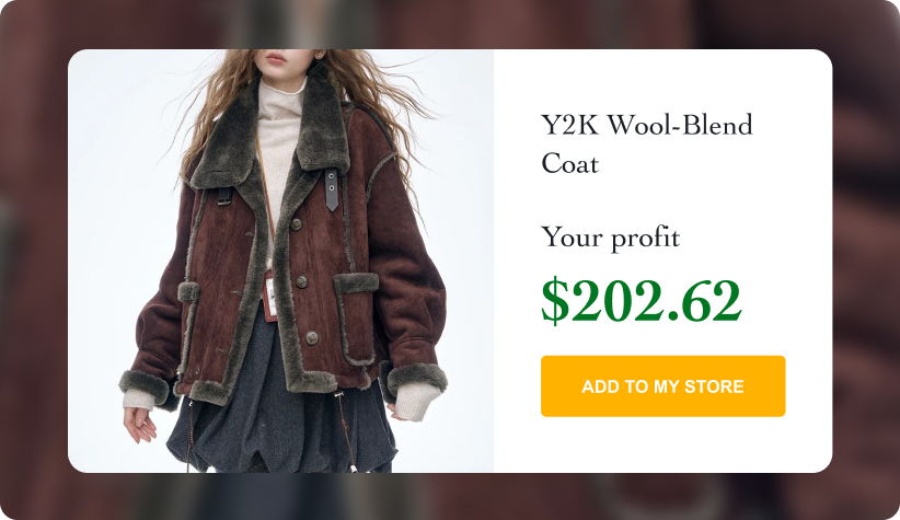 Y2K Wool-Blend Coat