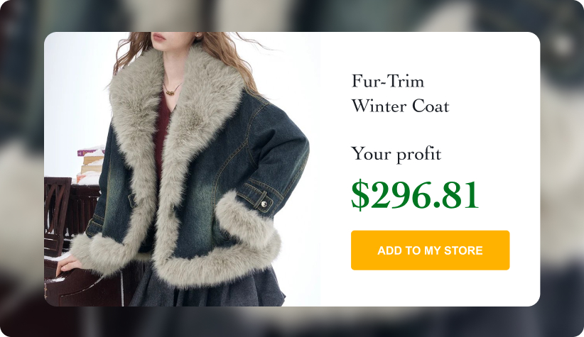 Fur-Trim Winter Coat