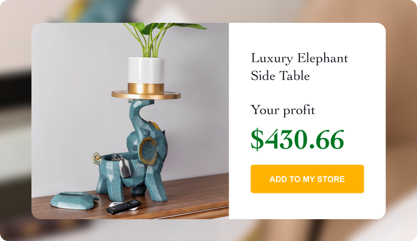 Luxury Elephant Side Table