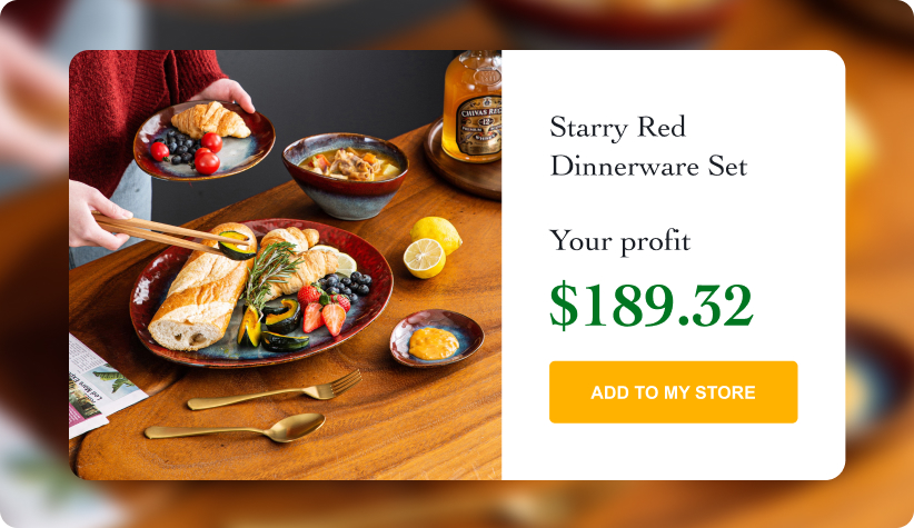 Starry Red Dinnerware Set