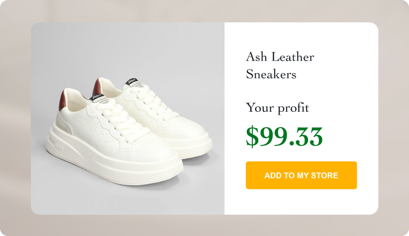Ash Leather Sneakers
