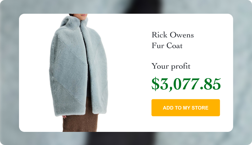 Rick Owens Fur Coat