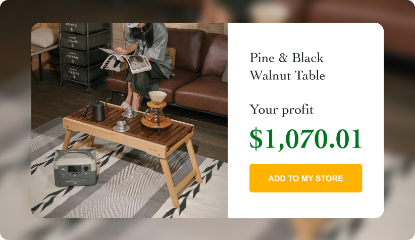 Pine & Black Walnut Table