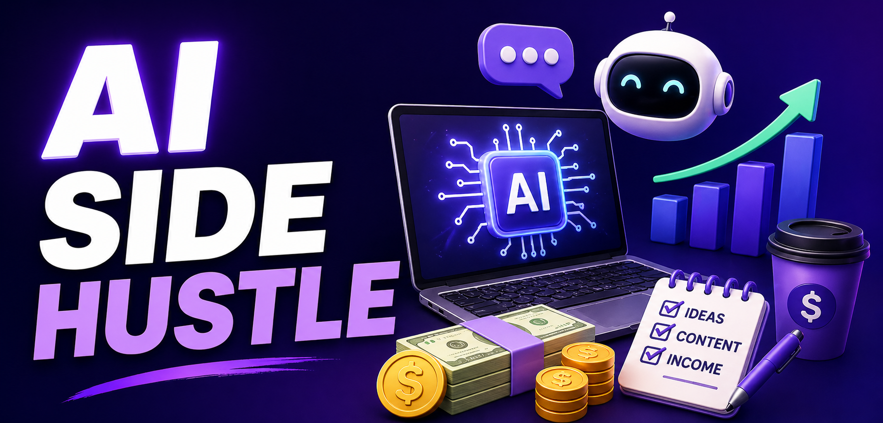 Best AI Side Hustle Ideas To Make Money In 2026