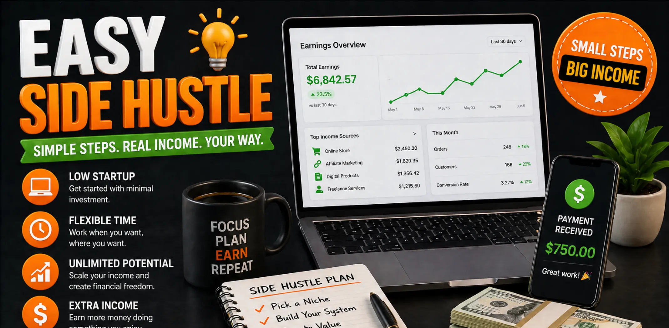 Easy Side Hustle Ideas That Actually Make Money In 2026