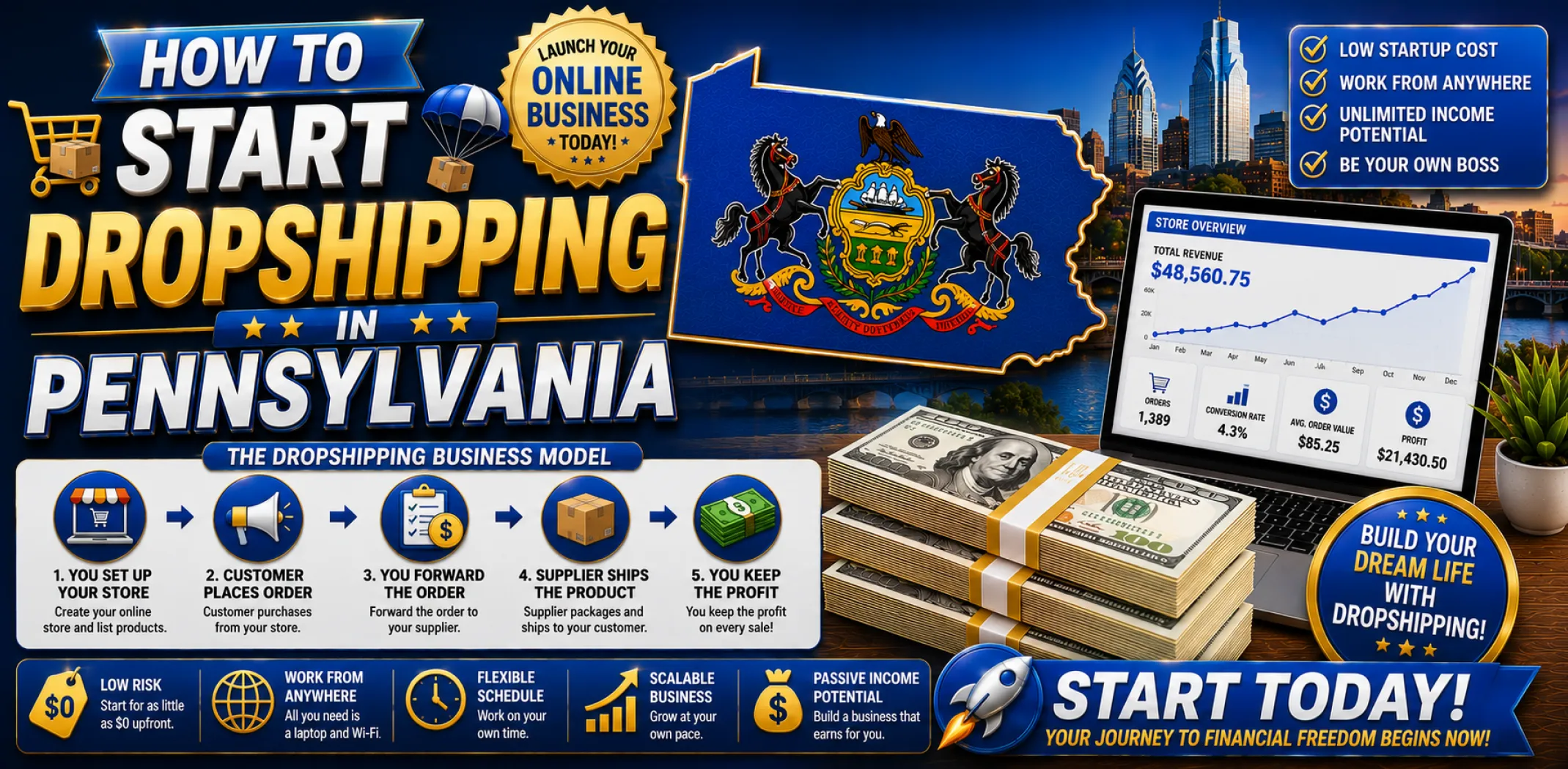 how-to-start-dropshipping-in-pennsylvania