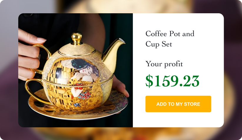 Coffee Pot and Cup Set
