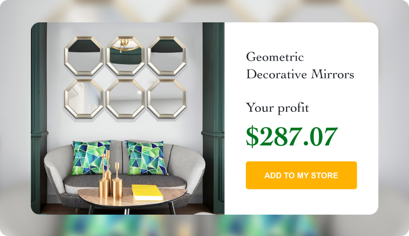 Geometric Decorative Mirrors